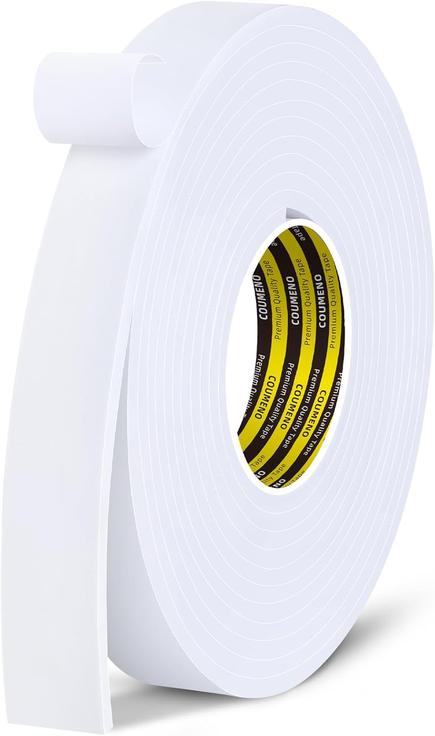 Single-Sided EVA Foam Tape Single-Sided Sealing Strip Foam Pad Sponge Tape,Self-Adhesive Insulation