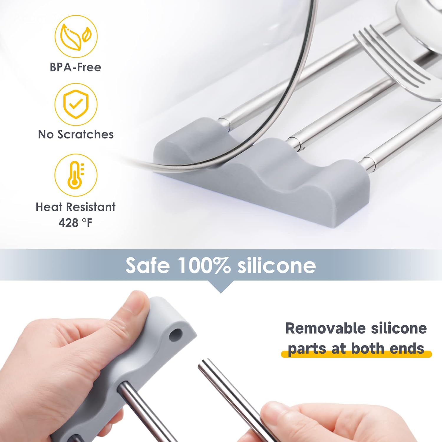 Tomorotec Adjustable Over-The-Sink Kitchen Rack for Dishcloths, Sponges, Bottles and Brushes