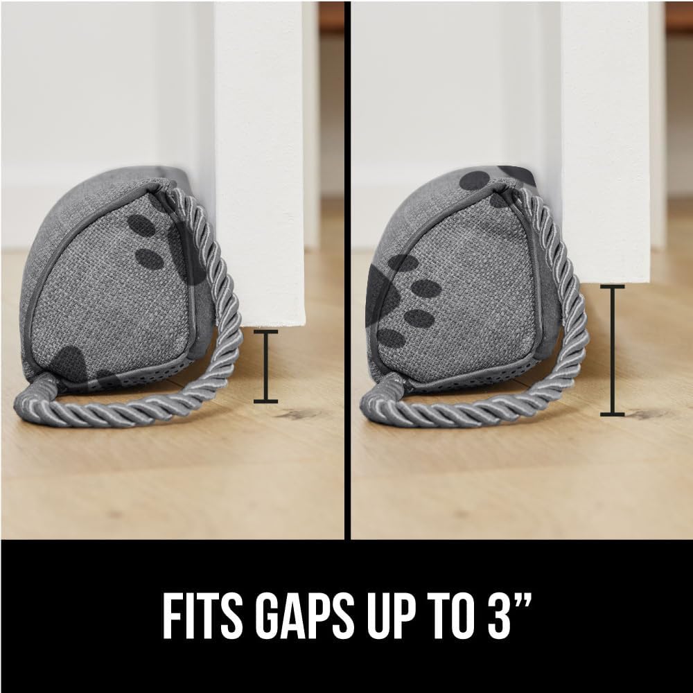 GORILLA GRIP Door Draft Stopper for Bottom of Doors, Weather Stripping Seal Blocks Hot Air, Noise