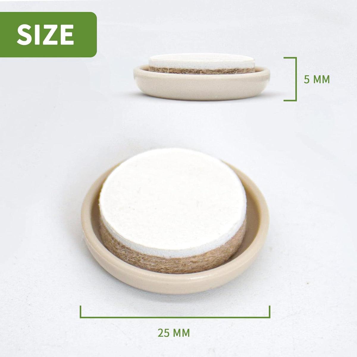 Furniture Sliders for Carpet 48 PCS - 1 inch Furniture Moving Slider Chair Legs Floors Protectors