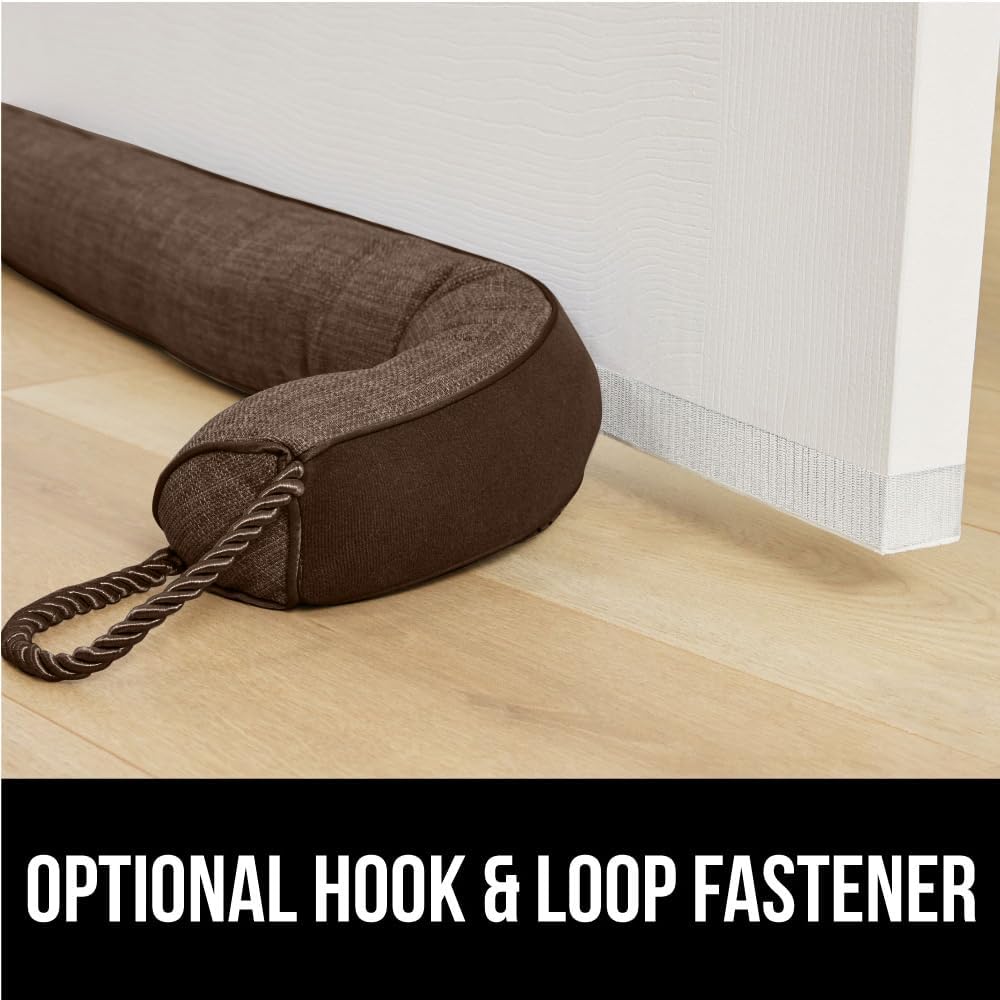 GORILLA GRIP Door Draft Stopper for Bottom of Doors, Weather Stripping Seal Blocks Hot Air, Noise