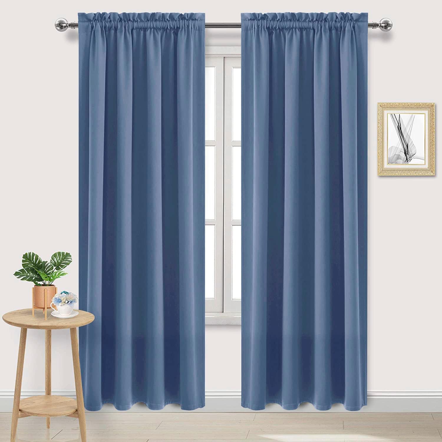 DWCN Blackout Curtains – Thermal Insulated, Energy Saving & Noise Reducing Bedroom and Living Room