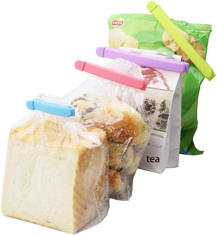 Tmflove 12 PCS Sealing Clips for Food and Snack Bag(2.75 in, 4.33 in, 6.29 in)