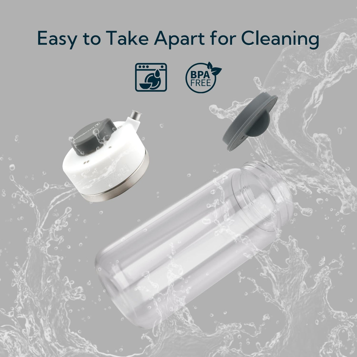 KITCHENDAO Precision Pour Glass Oil Dispenser 2-Piece Set with 3 Modes, Drip-Free Spout, Two
