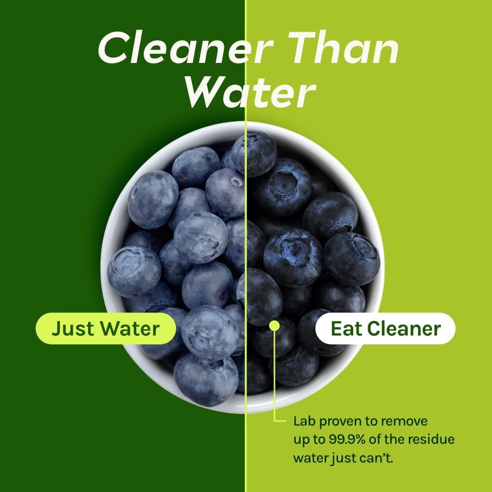 CleanBoss Eat Cleaner Triple-Action Fruit + Veggie Wash - 12 oz, Pack of 3 - Removes Harmful