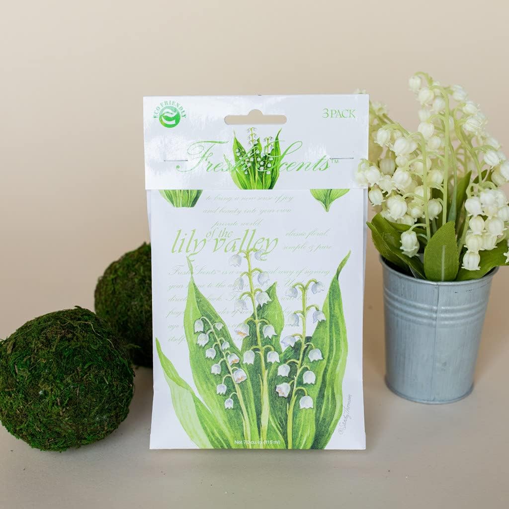 WILLOWBROOK | Fresh Scents Scented Sachet Packet | Lily of The Valley | Air Freshener Bags for
