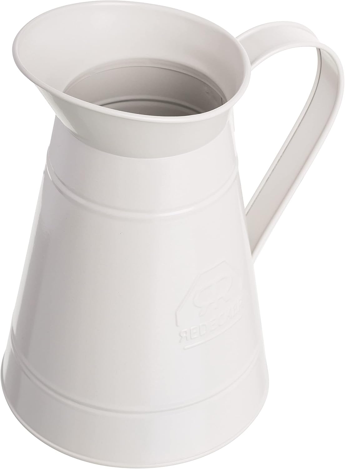 Redecker White Coated Metal Toilet Brush Set with High Grade Nylon Toilet Brush with Oiled