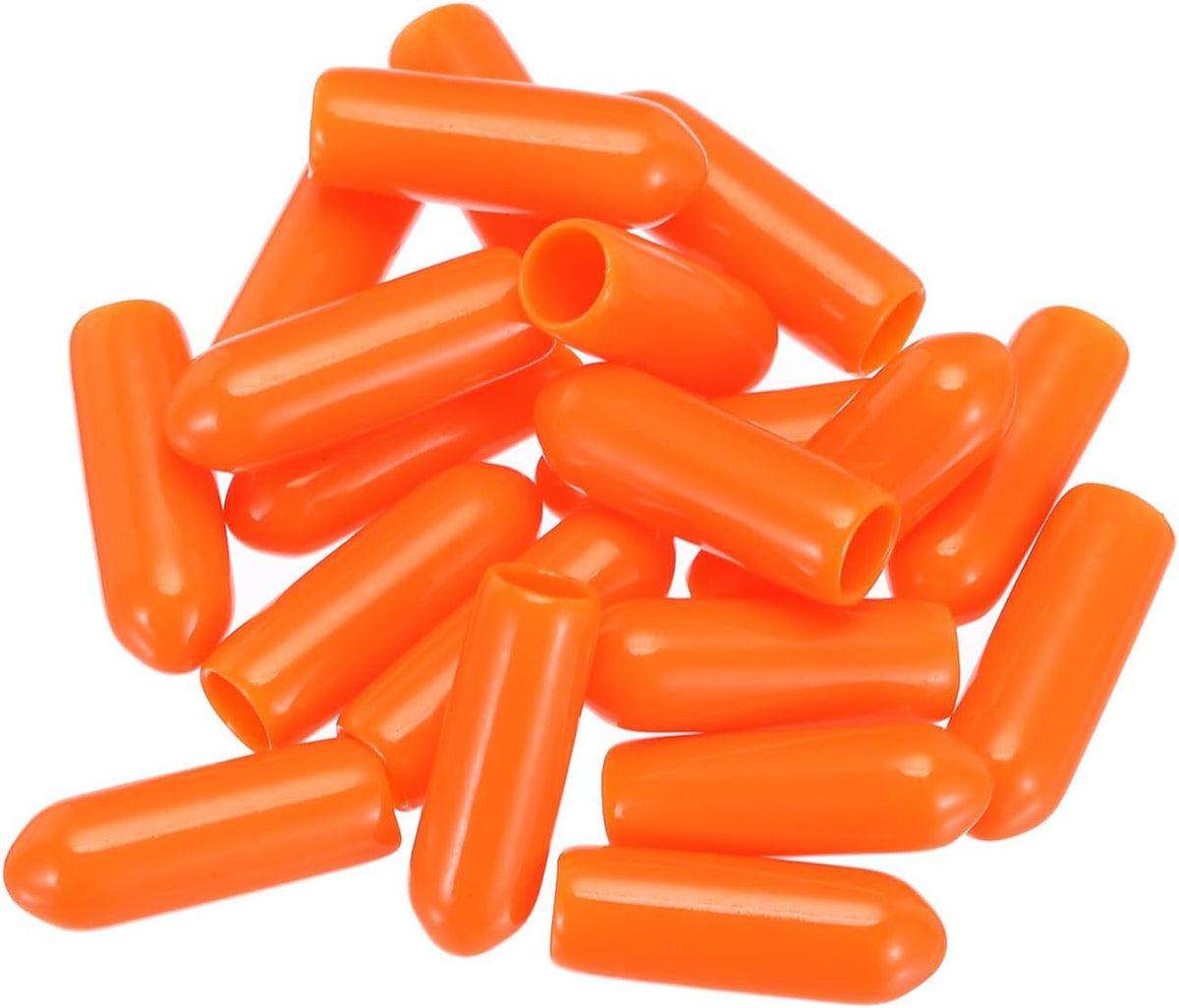 uxcell 20pcs Rubber End Caps 4mm(0.2") ID Vinyl PVC Round Tube Bolt Cap Cover Screw Thread