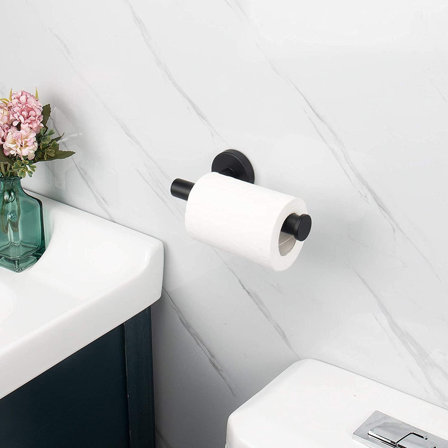 NearMoon Bathroom Toilet Paper Holder, Premium SUS304 Stainless Steel Rustproof Wall Mounted Toilet