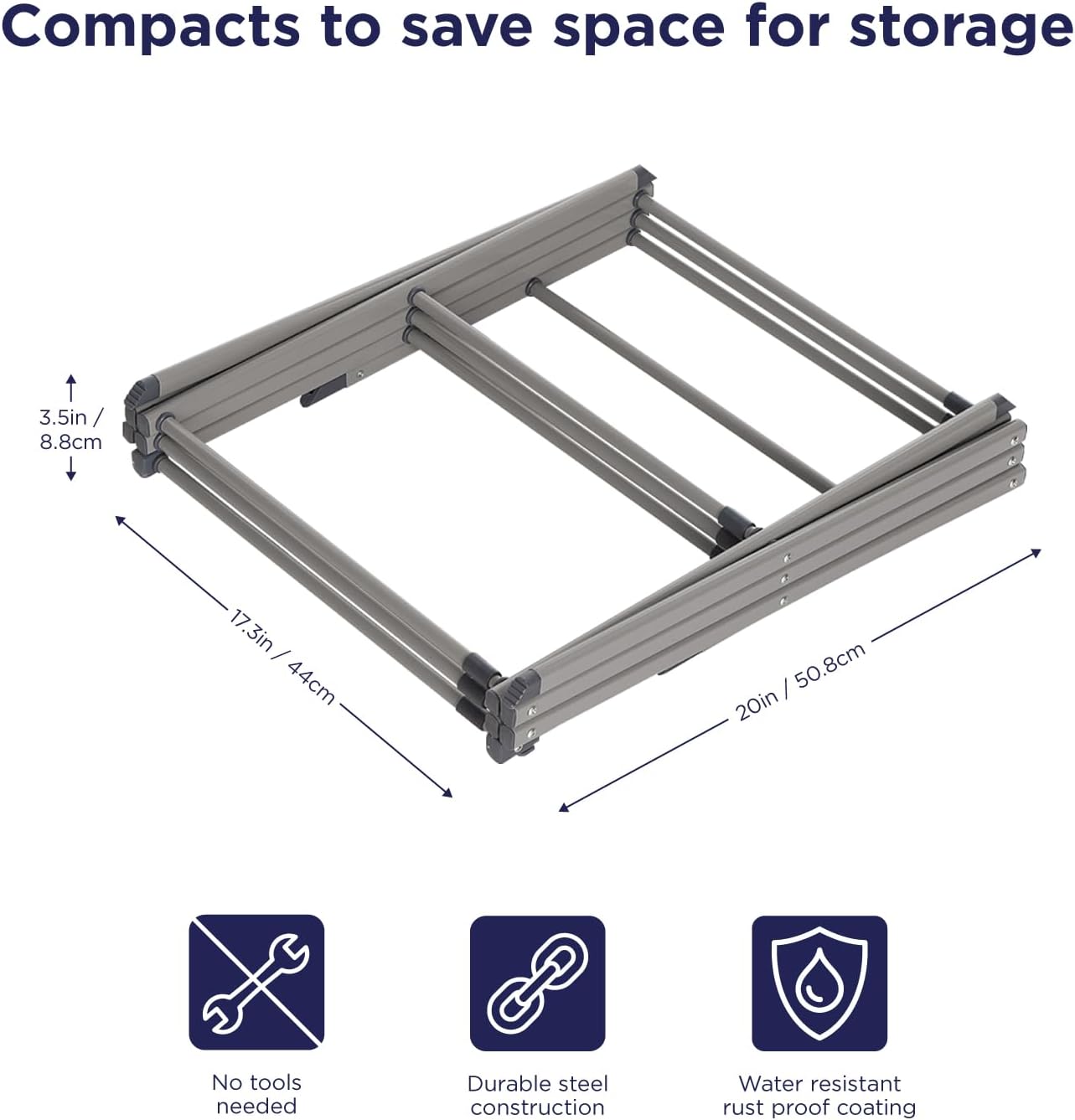 BLACK+DECKER Laundry Organization Expandable/Collapsible Clothes Drying Rack. Essential for