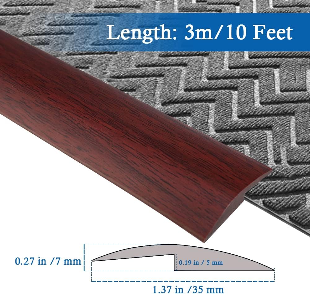 Floor Transition Strip Self Adhesive Carpet & Flooring Transitions Edging Trim Strip PVC Threshold