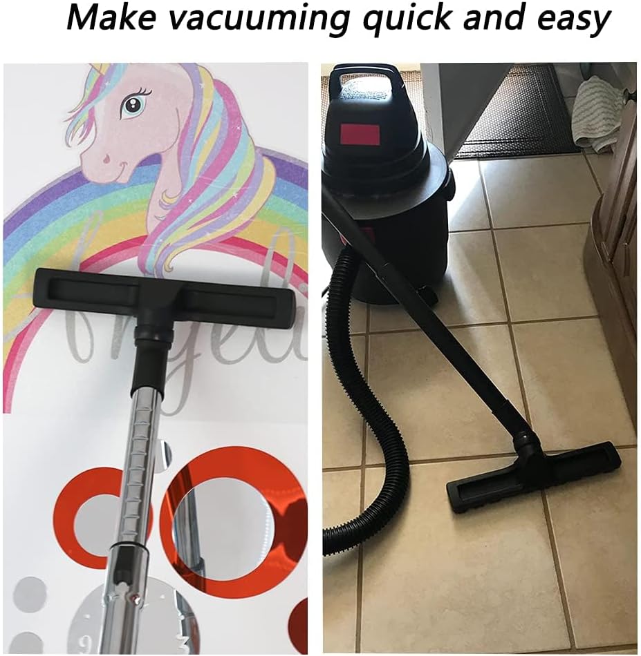 GIB Hardwood Floor Brush 32mm 1 1/4 inch 360 Degrees Swivel Head 12in Wide Multi Surface Vacuum