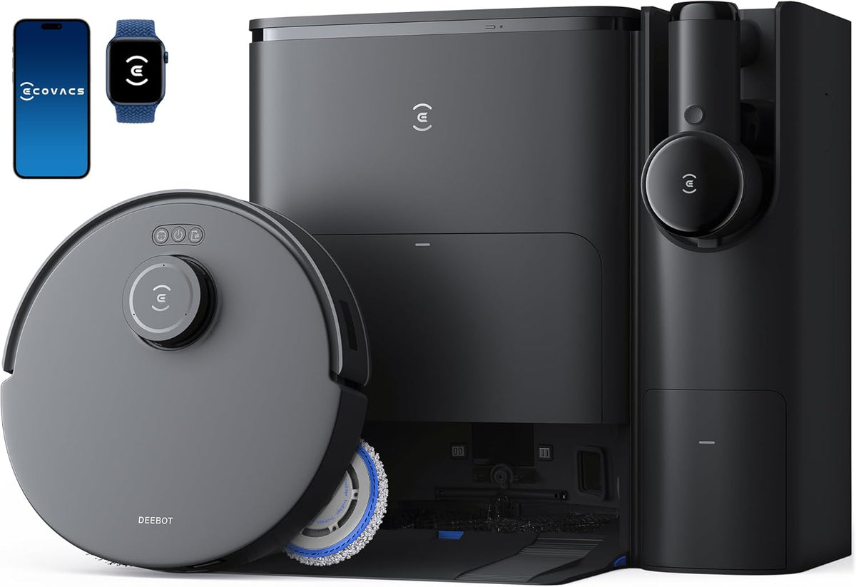 ECOVACS DEEBOT T30S Combo Robot Vacuum and Mop, All-in-One Cleaning Hub, 11000Pa, ZeroTangle