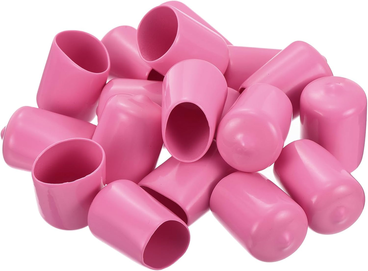 uxcell 20pcs Rubber End Caps 19mm(3/4 inch) ID Vinyl PVC Round Tube Bolt Cap Cover Screw Thread