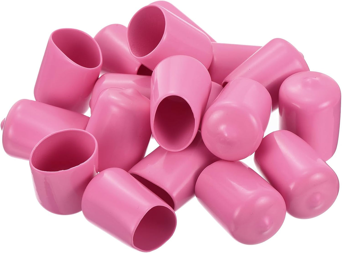 uxcell 20pcs Rubber End Caps 19mm(3/4 inch) ID Vinyl PVC Round Tube Bolt Cap Cover Screw Thread