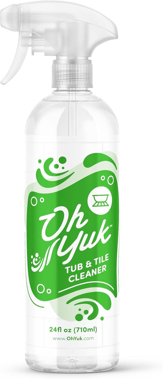 Oh Yuk Tub and Tile Cleaner – All-in-One Spray for Tubs, Tile, Shower Walls, and More | Removes