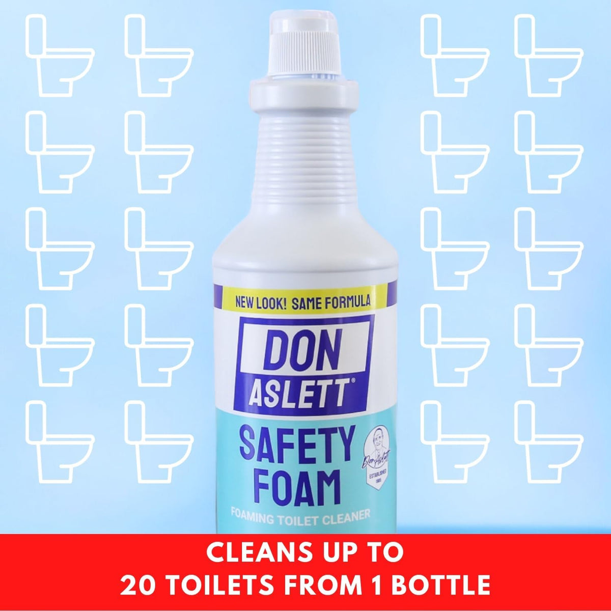 Don Aslett's Complete Toilet Cleaning Set | Includes 32 oz Toilet Cleaner, Convenient Cleaning