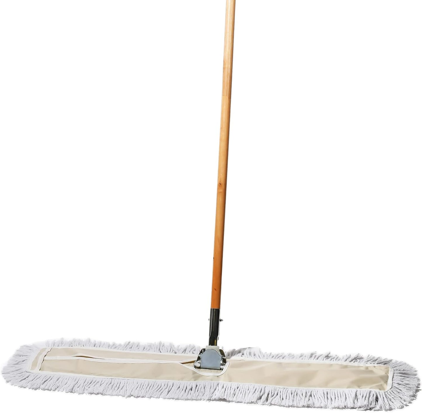 Commercial Dust Mop & Floor Sweeper, 36 in. Dust Mop for Hardwood Floors, Cotton Mop Head, Wooden