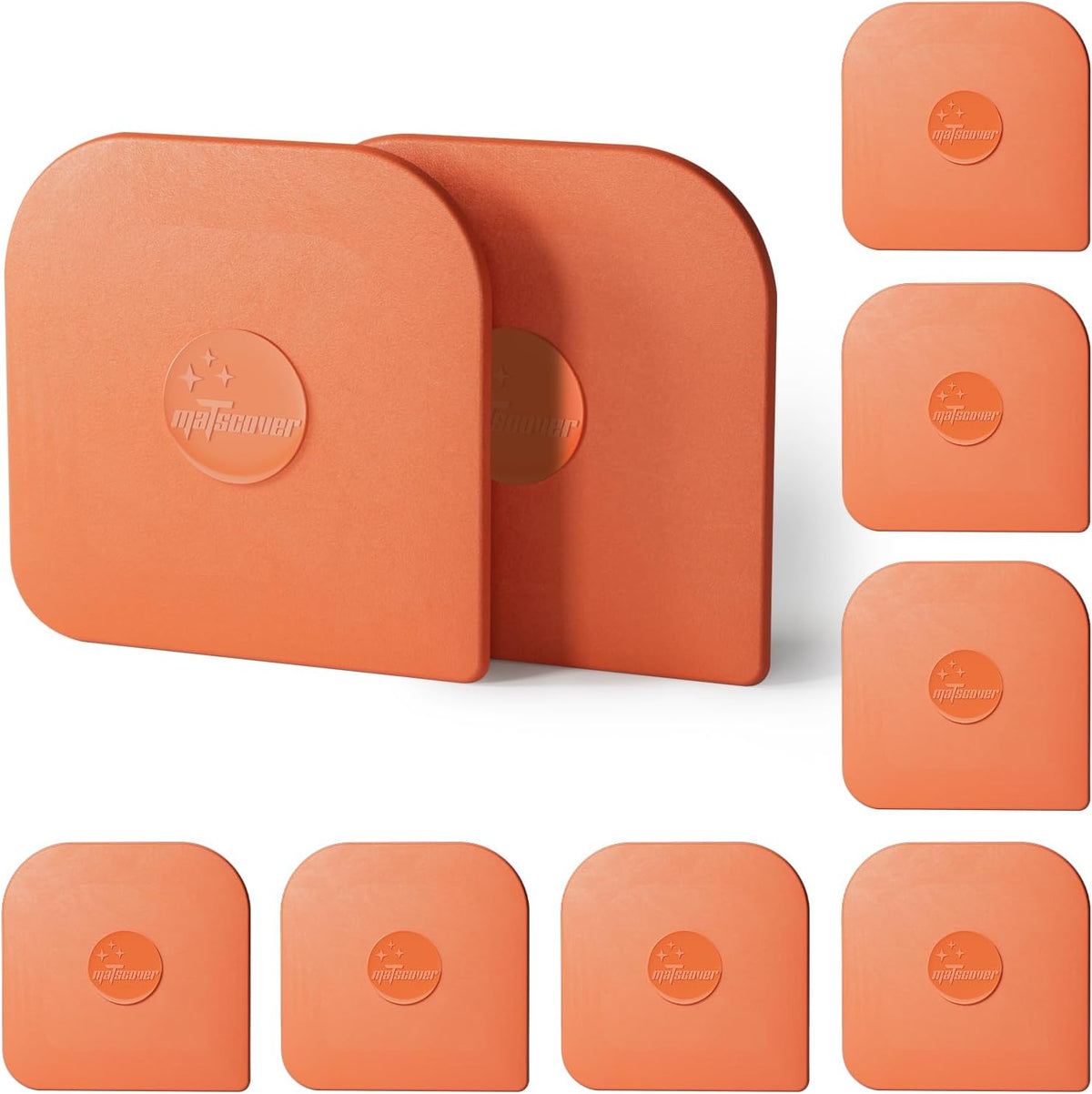 Pan Scraper, 10 Pcs Plastic, Non Scratch for Cast Iron, Pot and Pan Cleaning, Sturdy Scraper