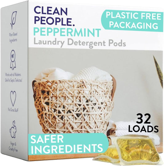 The Clean People Laundry Detergent Pods - Hypoallergenic Laundry Pods - Ultra Concentrated