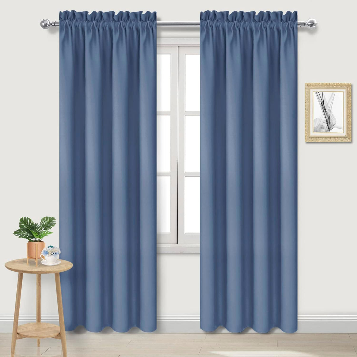 DWCN Blackout Curtains – Thermal Insulated, Energy Saving & Noise Reducing Bedroom and Living Room