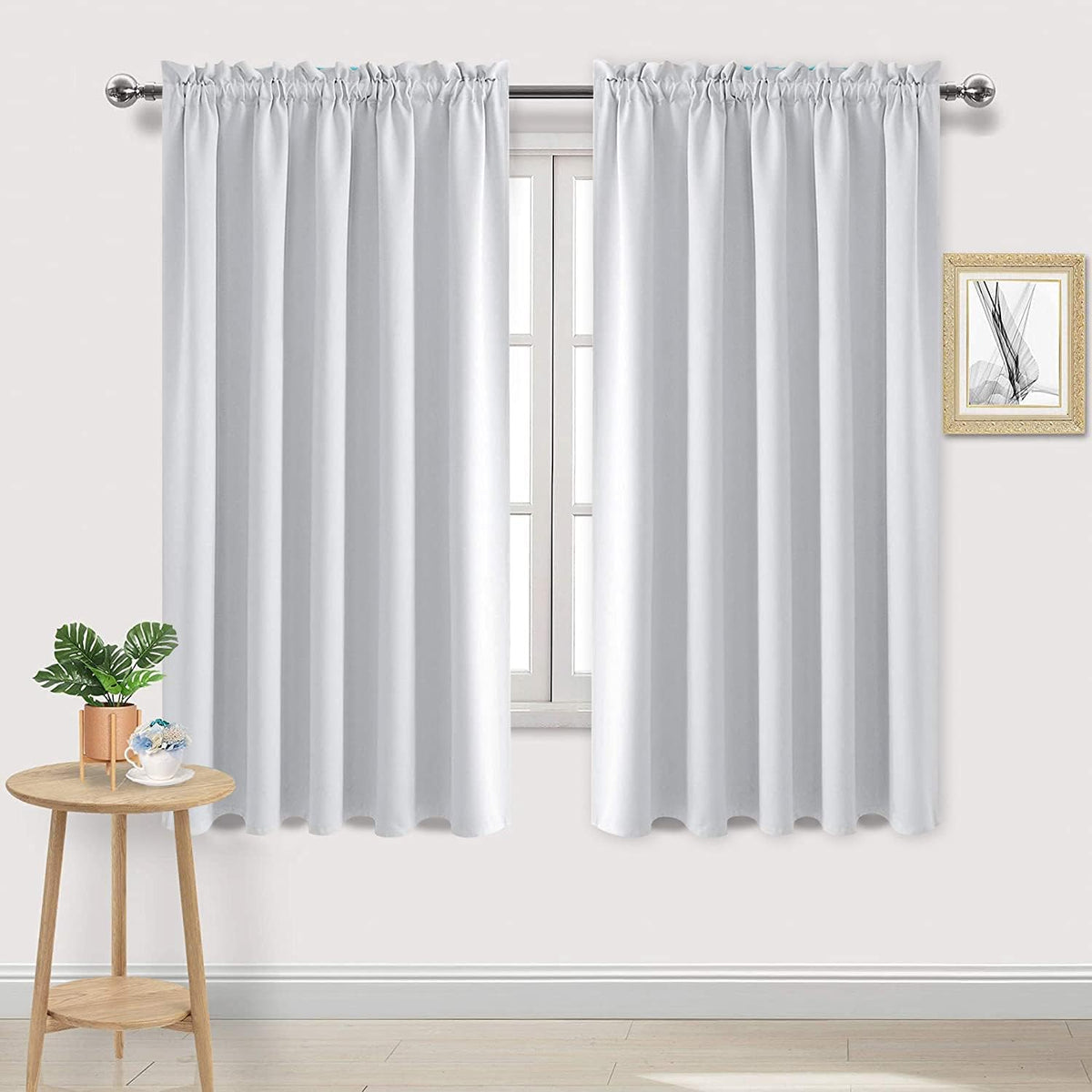 DWCN Blackout Curtains for Bedroom – Rod Pocket Thermal Insulated Noise Reducing Noise Reducing