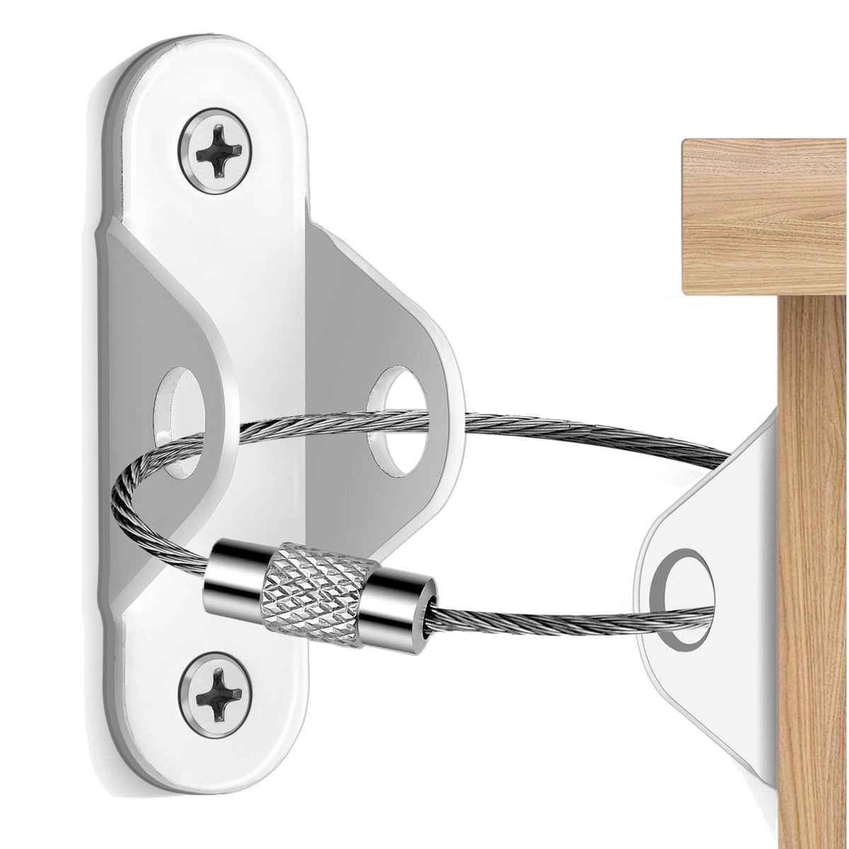 Furniture Anchors (10 Packs) Anti Tip Furniture Anchors for Baby Proofing, Furniture Wall Anchor
