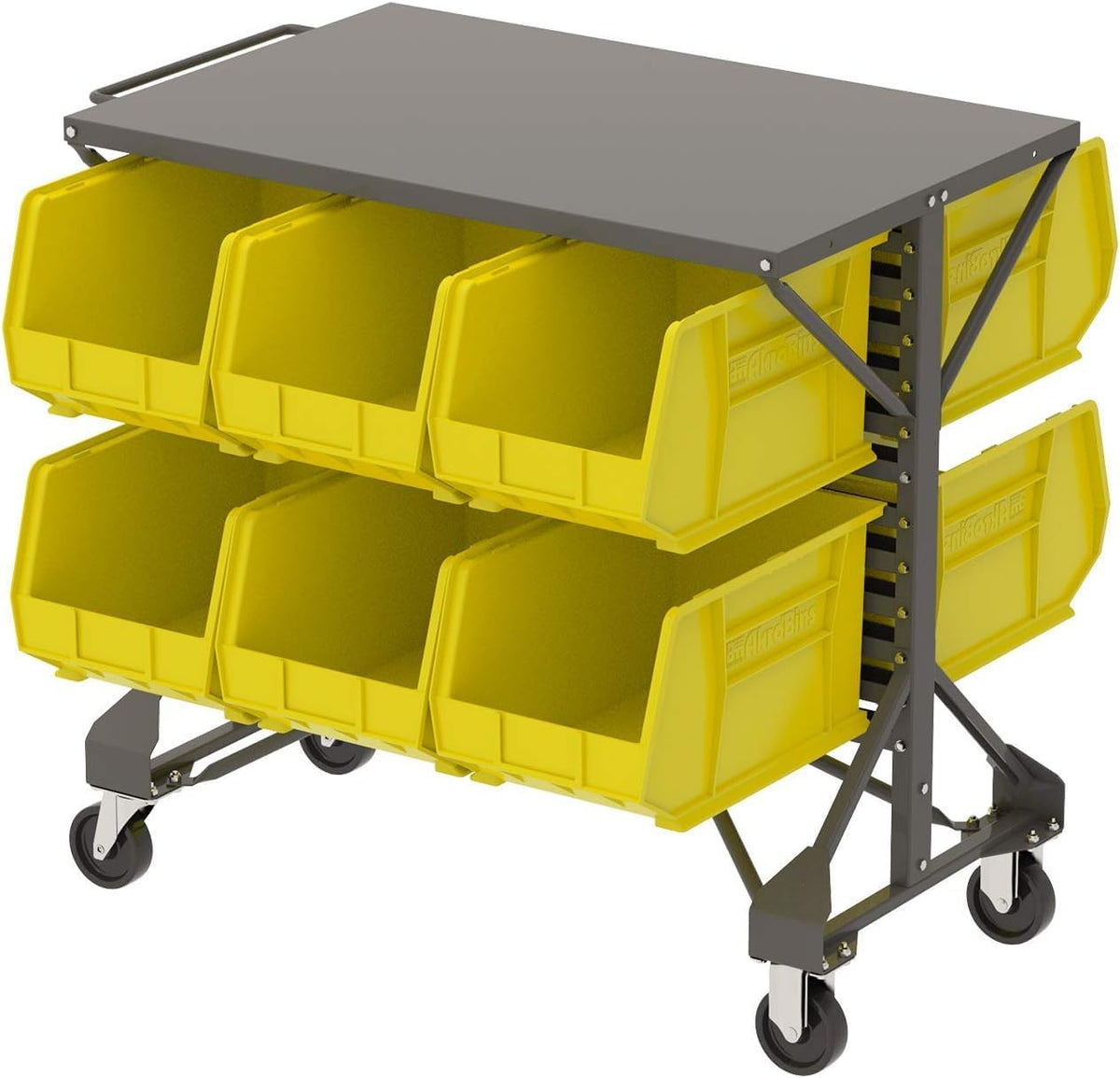 Akro-Mils 30260 AkroBins Plastic Storage Bins, Space-Saving Stackable Bins for Garage, Pantry