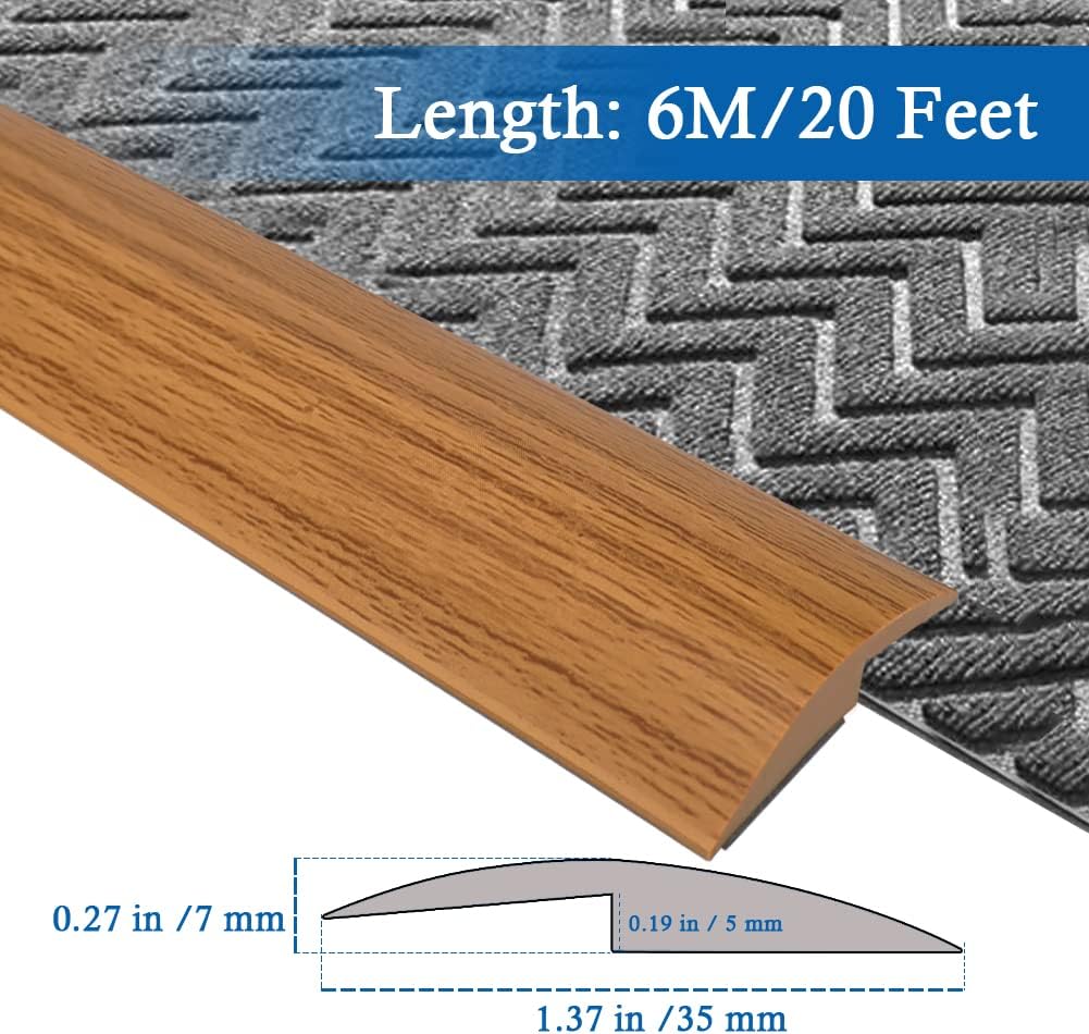 Floor Transition Strip Self Adhesive Carpet & Flooring Transitions Edging Trim Strip PVC Threshold