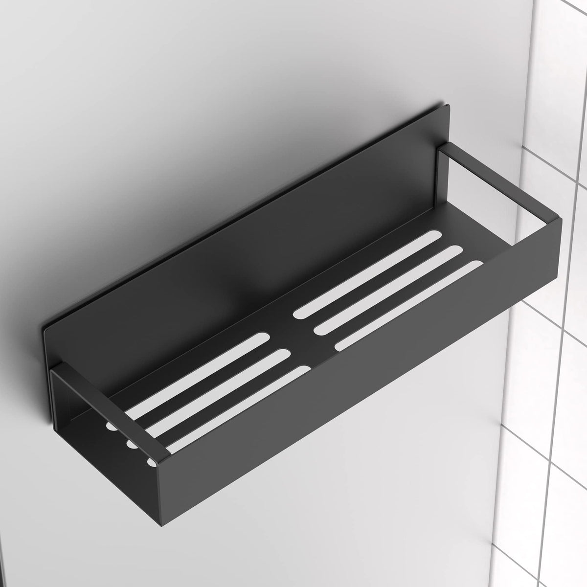 HuggieGems Metal Magnetic Spice Rack for Refrigerator Black, 4 Pack