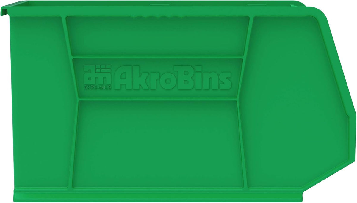 Akro-Mils 30260 AkroBins Plastic Storage Bins, Space-Saving Stackable Bins for Garage, Pantry
