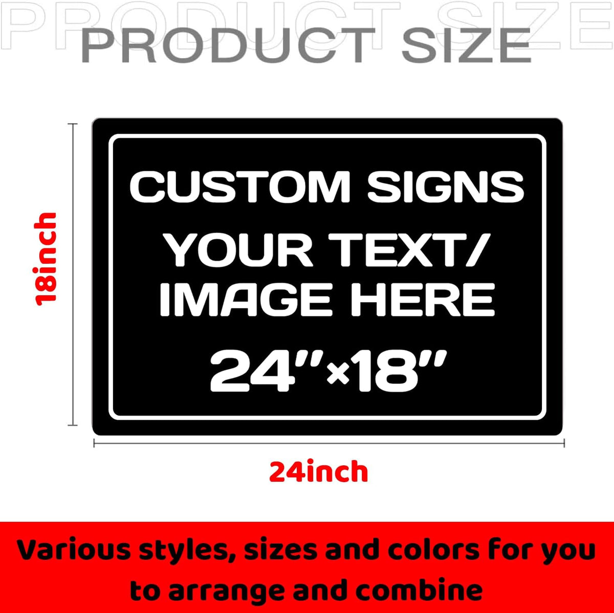 Personalized signs,Aluminum Weatherproof Metal Sign,Optional reflective or double-sided,Multiple