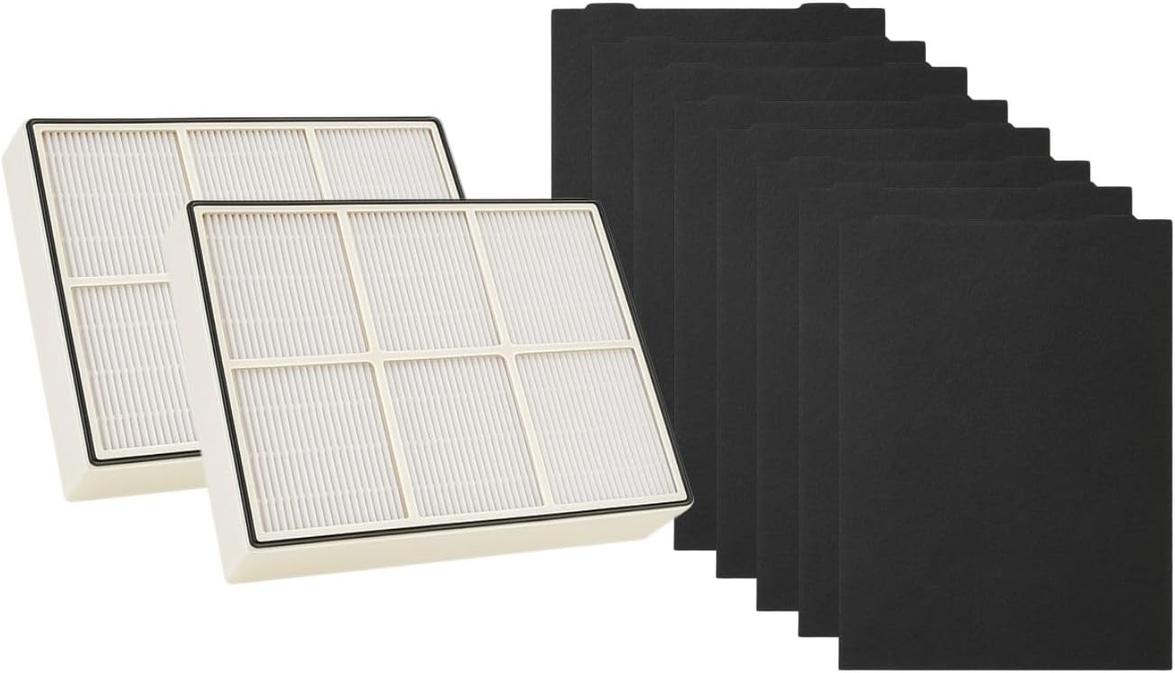 Nispira HEPA Filter with 4 Pre-Carbon Filters Compatible with Whirlpool Whispure Air Purifier