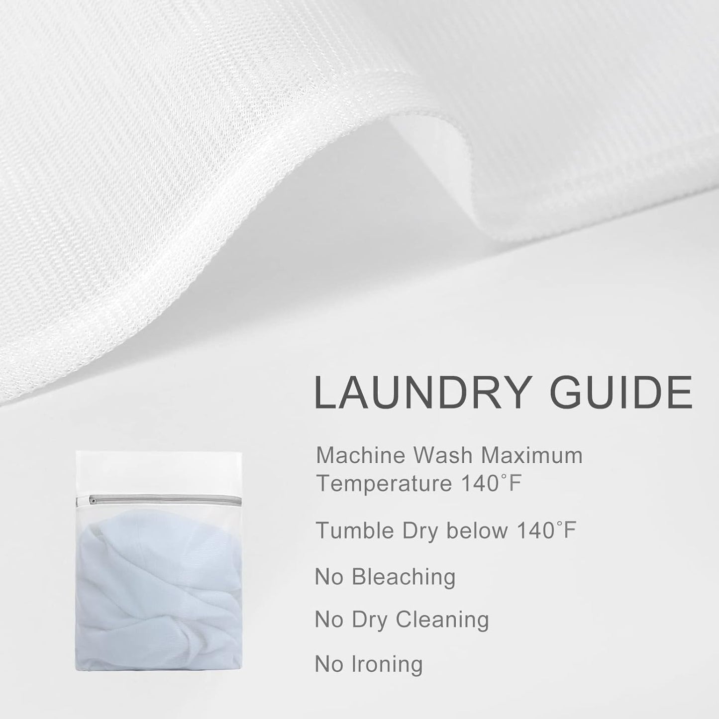Muchfun 4Pcs Durable Fine Mesh Laundry Bags for Delicates 16 x 20 Inches (4, Large)