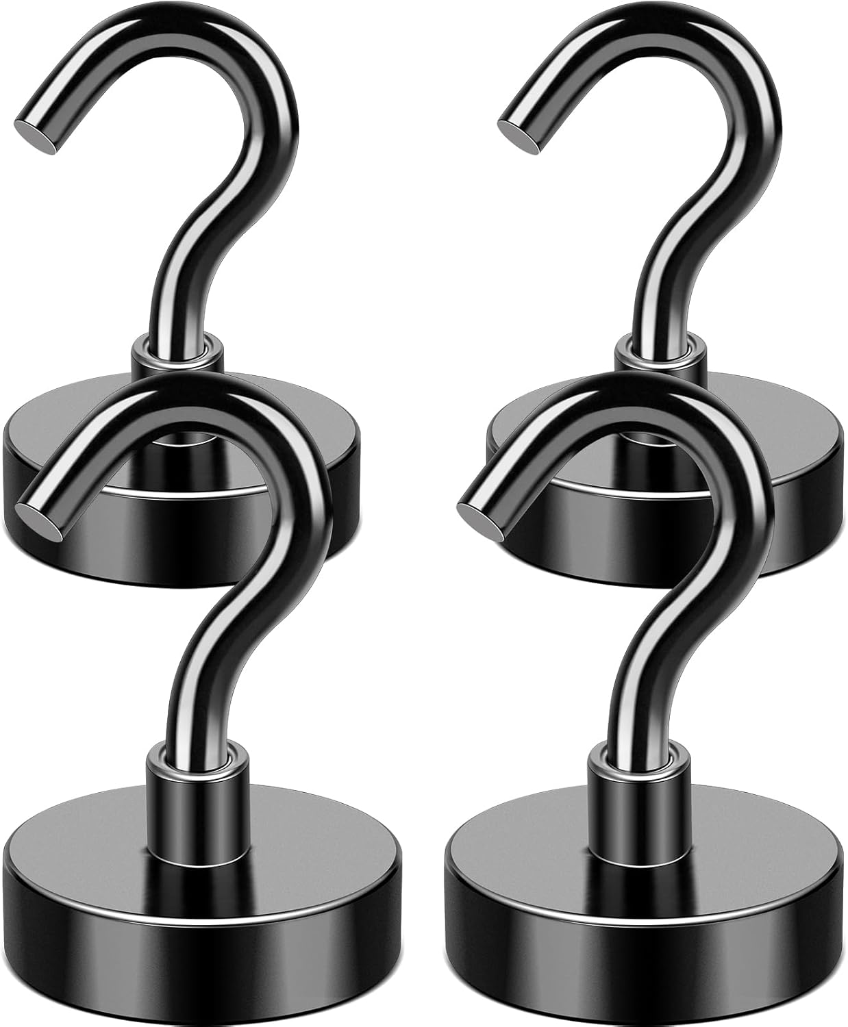 MIKEDE Magnetic Hooks, 40LB+ Heavy Duty Magnet Hooks for Cruise Cabins, Super Neodymium Hanging