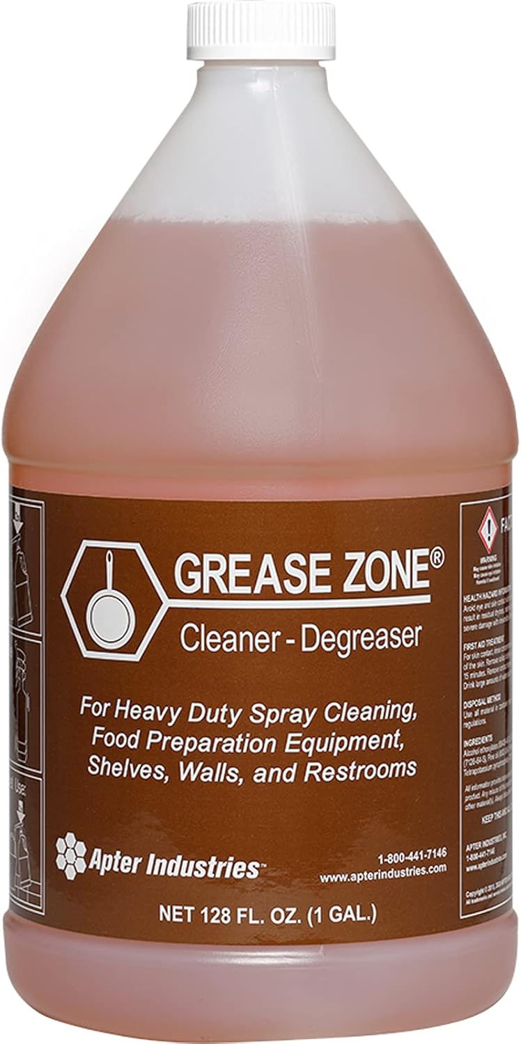 Grease Zone Food Safe Degreaser & All-Purpose Cleaner – Concentrated Restaurant Cleaning Degreaser