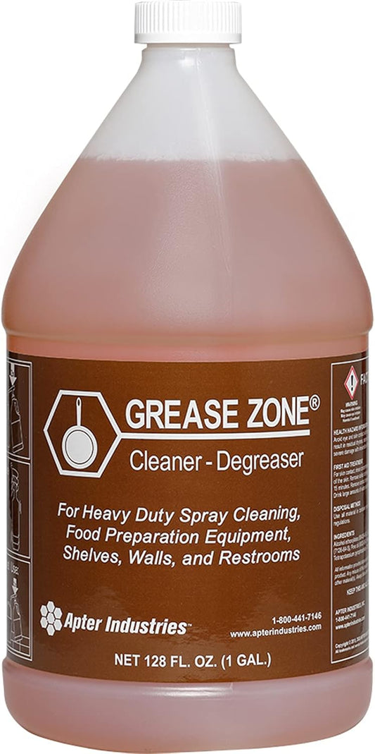 Grease Zone Food Safe Degreaser & All-Purpose Cleaner – Concentrated Restaurant Cleaning Degreaser