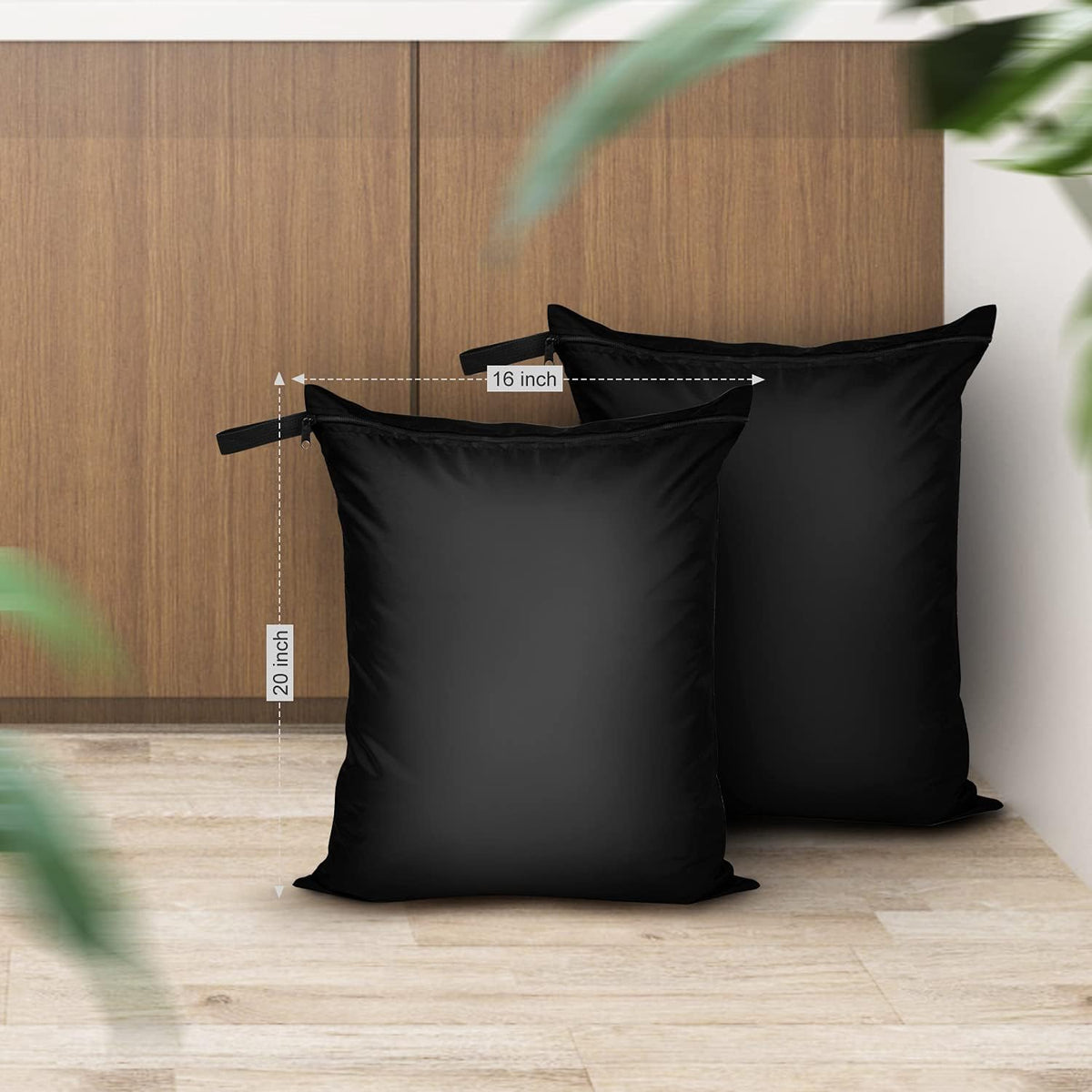 OTraki 2 Pack Laundry Bags 16x20 inch Wet Dry Bag for Swimsuit and Towels Medium Travel Dirty