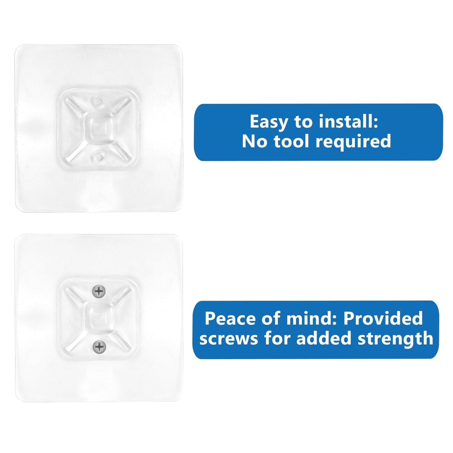 Adhesive Furniture Wall Anchors (10 Pairs 20 Packs), Vinkqiado Anti Tip Furniture Safety Straps for