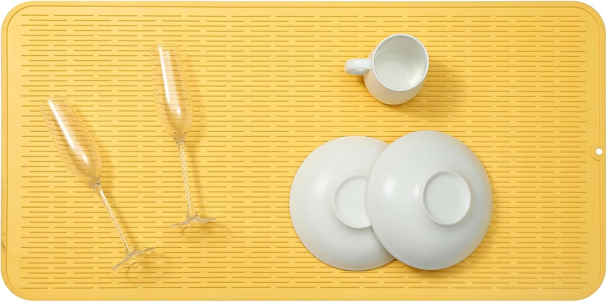 Silicone Dish Drying Mat for Multiple Usage,Easy clean,Eco-friendly,Heat-resistant Silicone Mat for