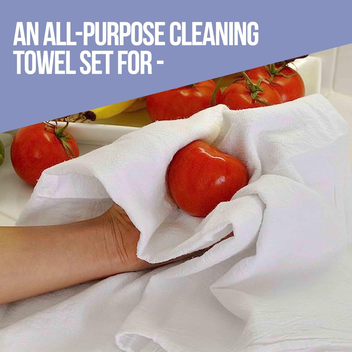 Flour Sack Towels| Tea Towel for Crafts| Kitchen Dish Cotton Blank Towel for Embroidery|Baking