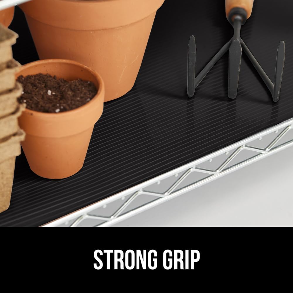 GORILLA GRIP DuraGuard Shelf Liner, Non-Adhesive Cabinet Liners for Kitchen Drawers, Shelves