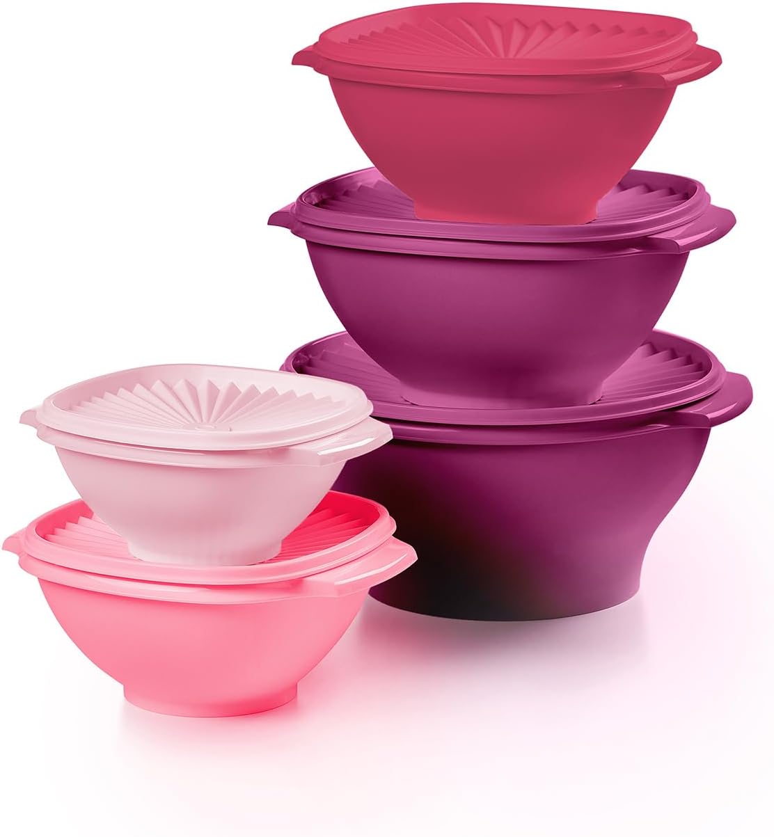 Tupperware Heritage Collection, New 10 Piece Food Storage Container Set in Vintage Pink, Dishwasher