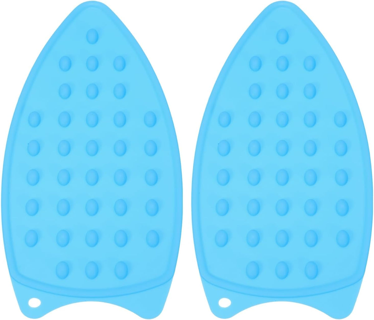 PATIKIL Silicone Iron Rest Pad, 2 Pcs Multipurpose Hot Heat Resistant Iron Rest Plate Protective