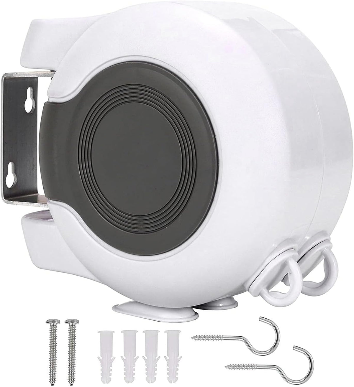 Retractable Double Clothesline – 49 ft x 2 Heavy Duty Clothes Line for Indoor & Outdoor Use, Dual