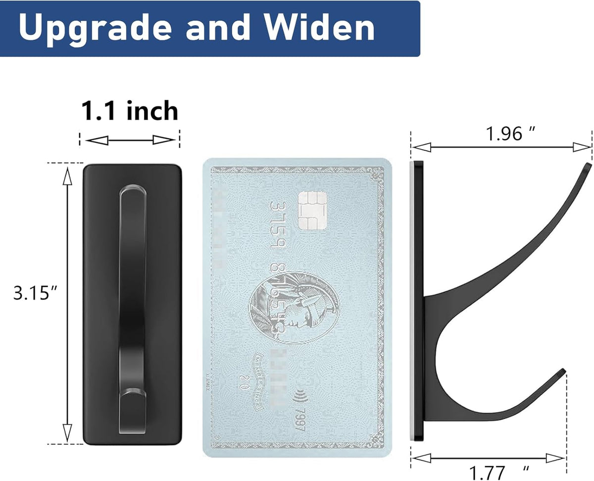 Self Adhesive Coat Hooks for Hanging: Heavy Duty Stainless Wall Hook for Towel, Backpack, Hat