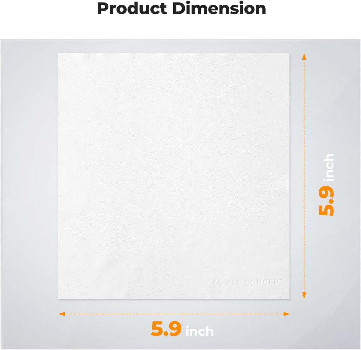 K&F CONCEPT 10 Pack Microfiber Cleaning Cloths，Washable Reusable 6x6in Vacuum Wrapped Lint Free