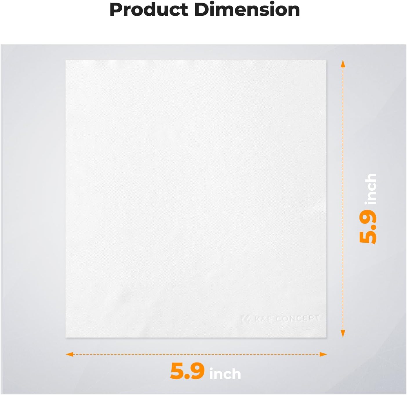 K&F CONCEPT 20 Pack Microfiber Cleaning Cloths, 6x6in Glasses Cleaning Cloths, Premium Camera Lens