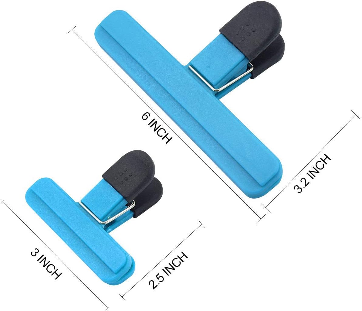 Large Chip Clips Food Clips Bag Sealing Clips with Good Grips Plastic Heavy Duty Air Tight Seal