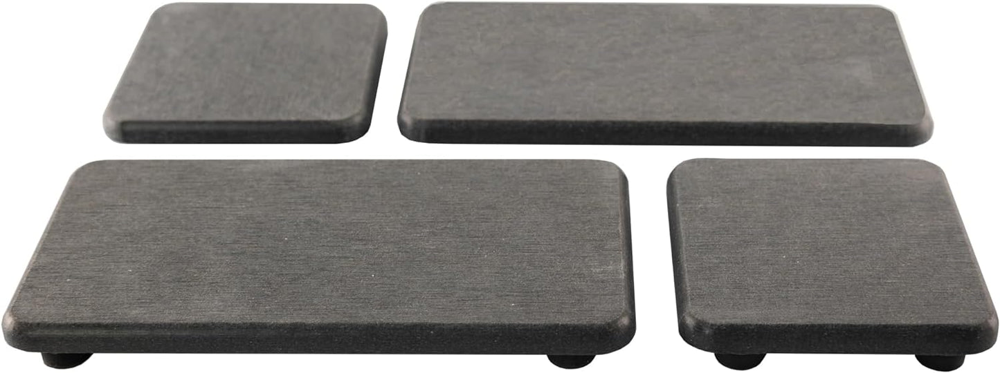 Set of 4 Water Absorbent Diatomite Coasters, Diatomaceous Earth Kitchen Soap Dish, Bathroom Trays